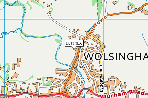 DL13 3EA map - OS VectorMap District (Ordnance Survey)
