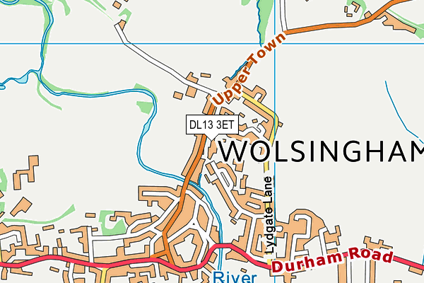 Wolsingham Primary School map (DL13 3ET) - OS VectorMap District (Ordnance Survey)