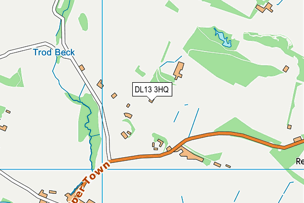 DL13 3HQ map - OS VectorMap District (Ordnance Survey)
