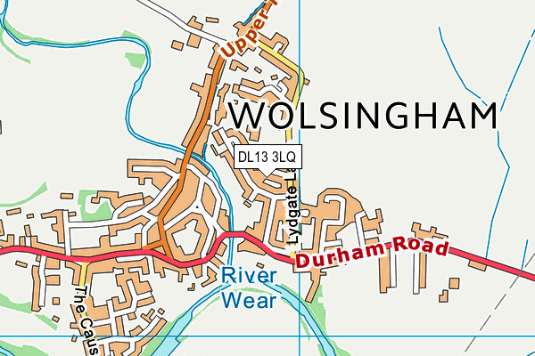 DL13 3LQ map - OS VectorMap District (Ordnance Survey)