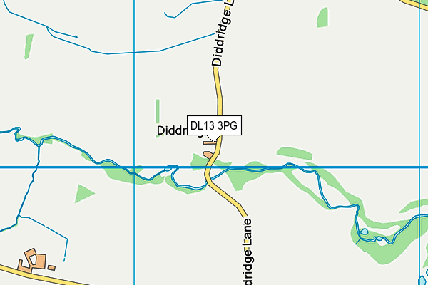 DL13 3PG map - OS VectorMap District (Ordnance Survey)