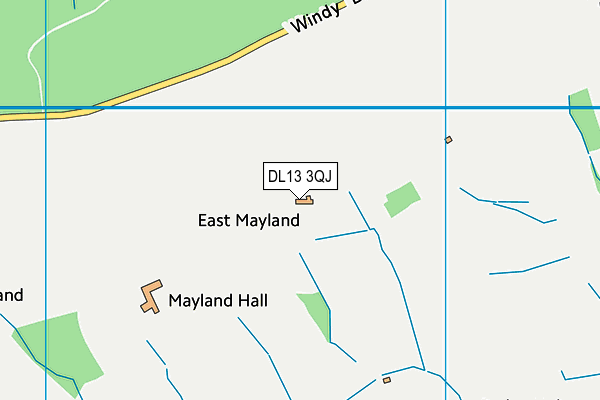 DL13 3QJ map - OS VectorMap District (Ordnance Survey)