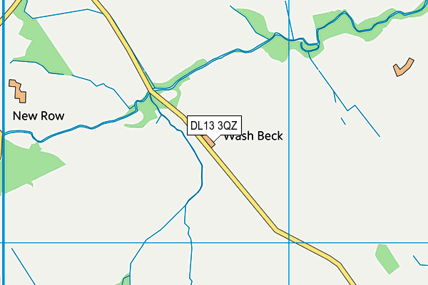 DL13 3QZ map - OS VectorMap District (Ordnance Survey)