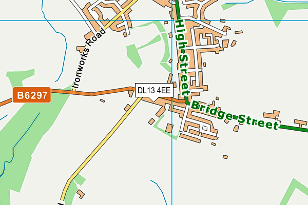 DL13 4EE map - OS VectorMap District (Ordnance Survey)