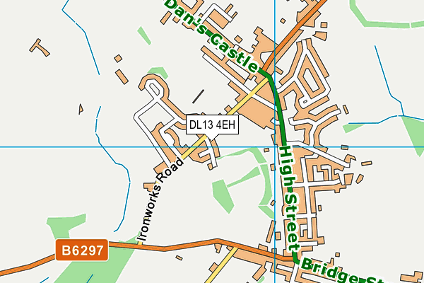 DL13 4EH map - OS VectorMap District (Ordnance Survey)