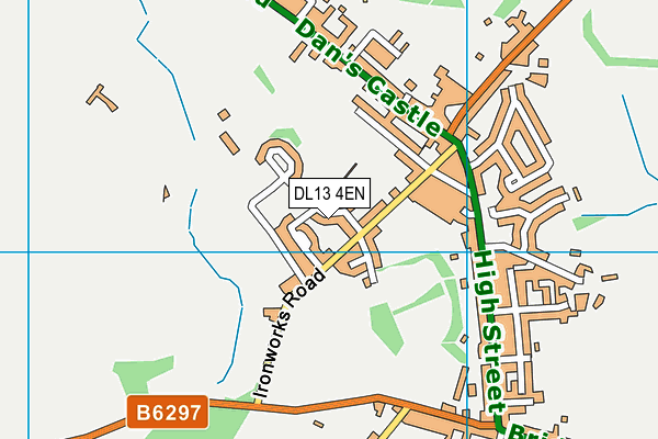 DL13 4EN map - OS VectorMap District (Ordnance Survey)