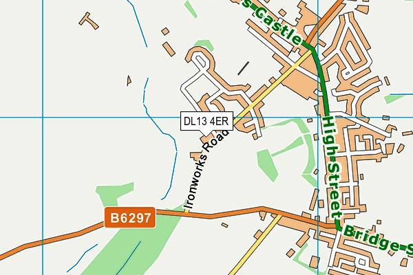 DL13 4ER map - OS VectorMap District (Ordnance Survey)