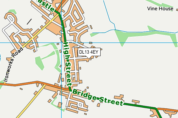 DL13 4EY map - OS VectorMap District (Ordnance Survey)