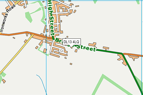 DL13 4LQ map - OS VectorMap District (Ordnance Survey)