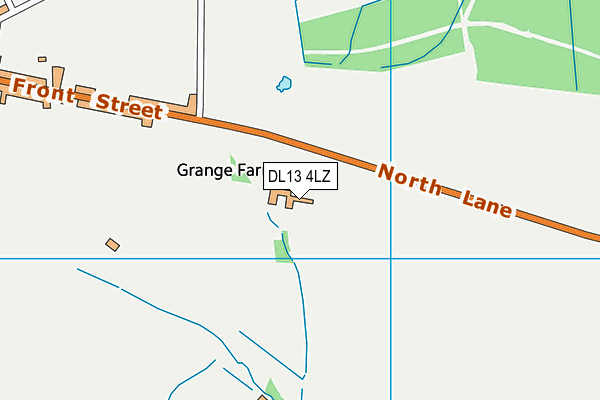 DL13 4LZ map - OS VectorMap District (Ordnance Survey)