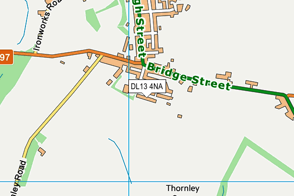 DL13 4NA map - OS VectorMap District (Ordnance Survey)