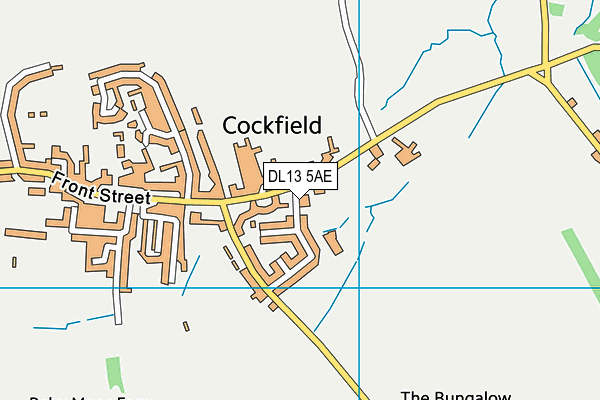 DL13 5AE map - OS VectorMap District (Ordnance Survey)