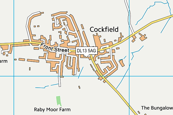 Highcroft School map (DL13 5AG) - OS VectorMap District (Ordnance Survey)