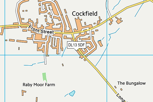 DL13 5DF map - OS VectorMap District (Ordnance Survey)