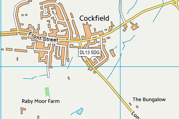 DL13 5DG map - OS VectorMap District (Ordnance Survey)