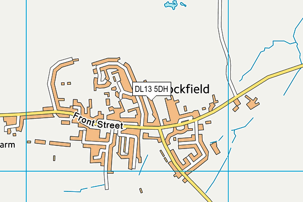 DL13 5DH map - OS VectorMap District (Ordnance Survey)