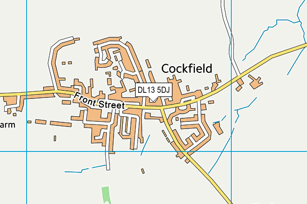 DL13 5DJ map - OS VectorMap District (Ordnance Survey)