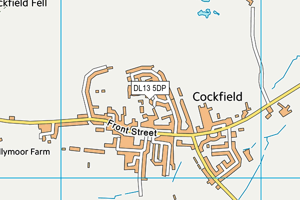 DL13 5DP map - OS VectorMap District (Ordnance Survey)