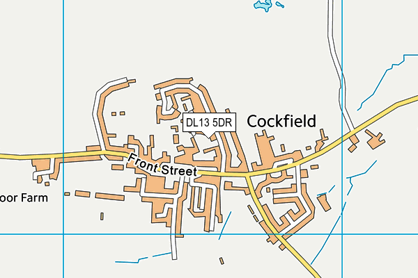 DL13 5DR map - OS VectorMap District (Ordnance Survey)