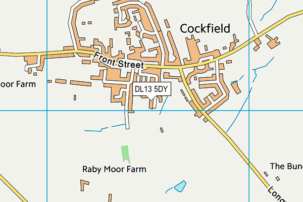 Pauline Charlton Sports Pavilion map (DL13 5DY) - OS VectorMap District (Ordnance Survey)