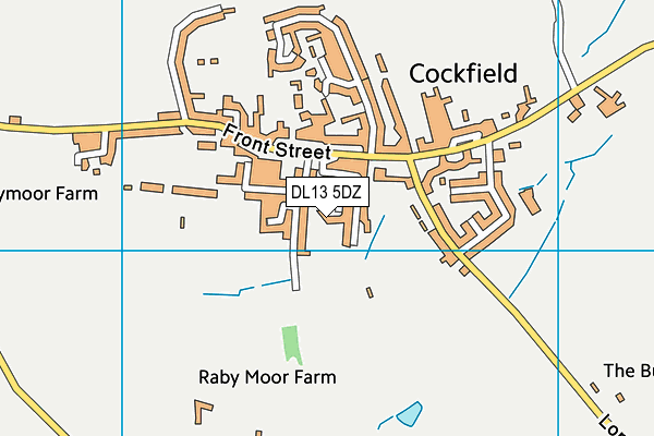 DL13 5DZ map - OS VectorMap District (Ordnance Survey)