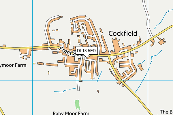 DL13 5ED map - OS VectorMap District (Ordnance Survey)