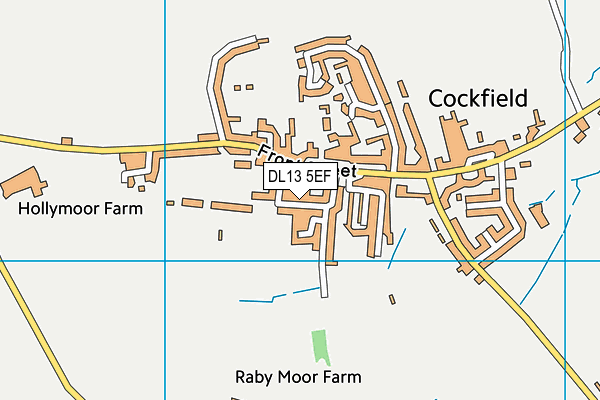 DL13 5EF map - OS VectorMap District (Ordnance Survey)