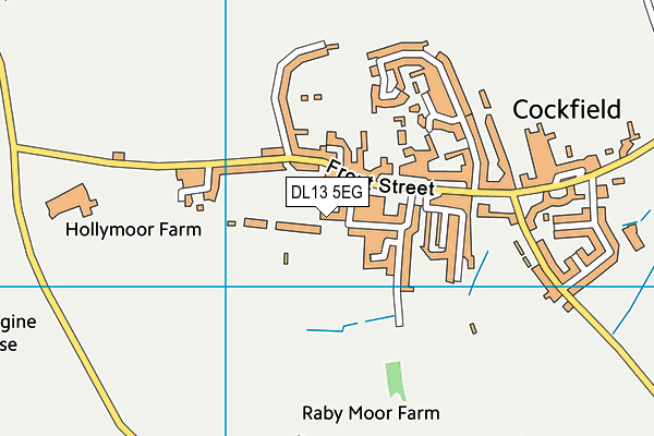DL13 5EG map - OS VectorMap District (Ordnance Survey)