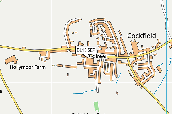 DL13 5EP map - OS VectorMap District (Ordnance Survey)