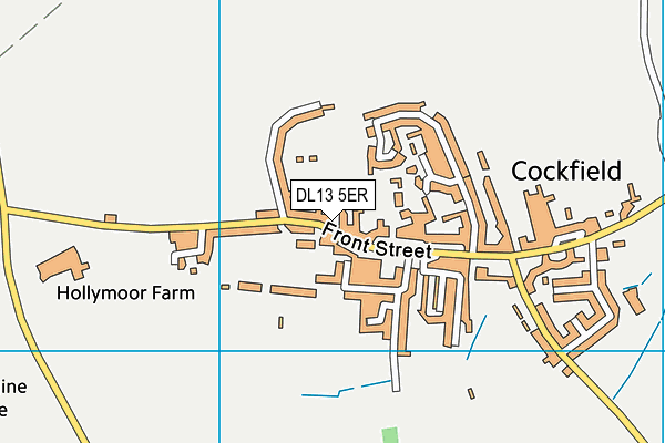DL13 5ER map - OS VectorMap District (Ordnance Survey)