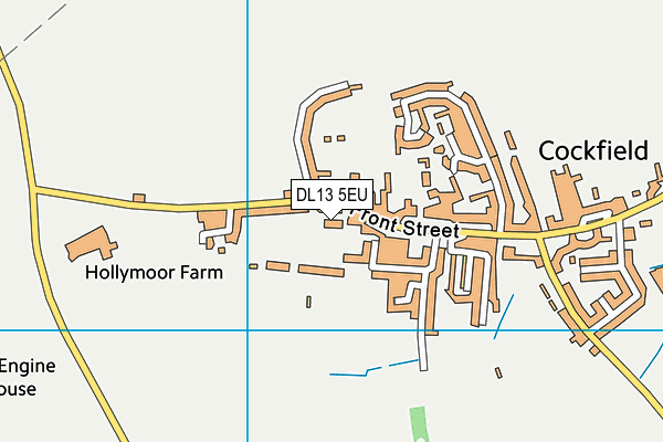 DL13 5EU map - OS VectorMap District (Ordnance Survey)