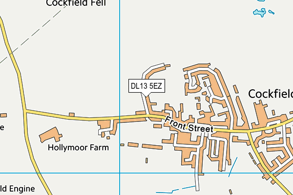 DL13 5EZ map - OS VectorMap District (Ordnance Survey)