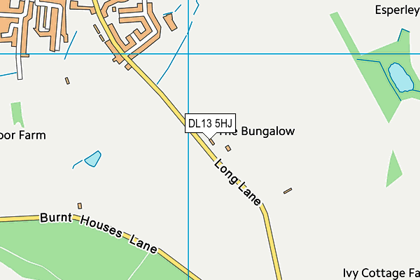 DL13 5HJ map - OS VectorMap District (Ordnance Survey)