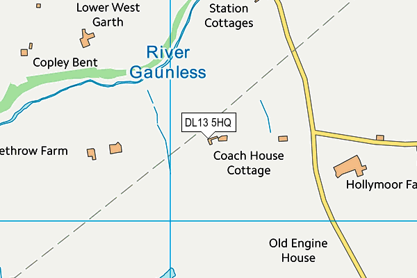 DL13 5HQ map - OS VectorMap District (Ordnance Survey)