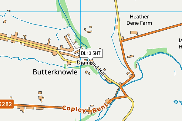 DL13 5HT map - OS VectorMap District (Ordnance Survey)