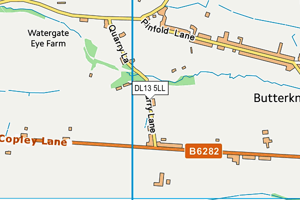DL13 5LL map - OS VectorMap District (Ordnance Survey)