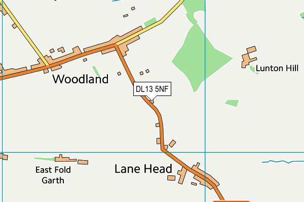 DL13 5NF map - OS VectorMap District (Ordnance Survey)
