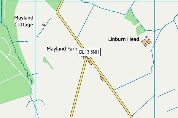 DL13 5NH map - OS VectorMap District (Ordnance Survey)