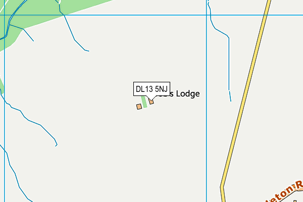 DL13 5NJ map - OS VectorMap District (Ordnance Survey)