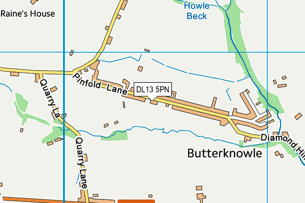 DL13 5PN map - OS VectorMap District (Ordnance Survey)