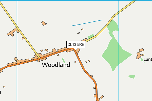DL13 5RE map - OS VectorMap District (Ordnance Survey)