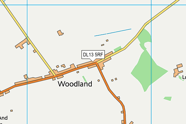 DL13 5RF map - OS VectorMap District (Ordnance Survey)