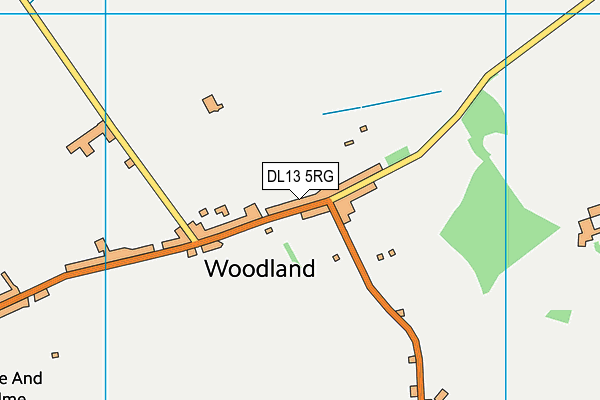 DL13 5RG map - OS VectorMap District (Ordnance Survey)