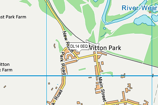 DL14 0EQ map - OS VectorMap District (Ordnance Survey)