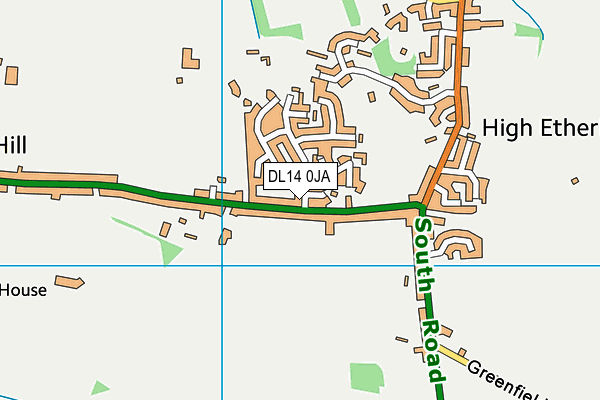 Toft Hill Primary School map (DL14 0JA) - OS VectorMap District (Ordnance Survey)