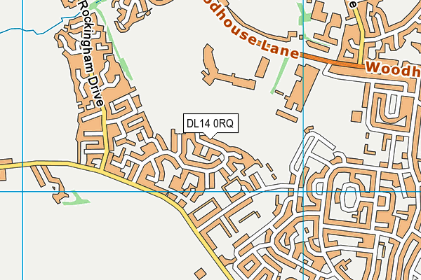DL14 0RQ map - OS VectorMap District (Ordnance Survey)