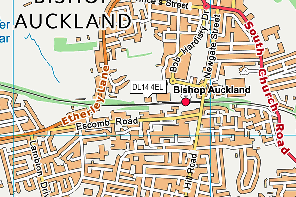 DL14 4EL map - OS VectorMap District (Ordnance Survey)