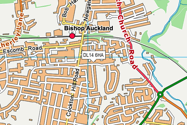 DL14 6HA map - OS VectorMap District (Ordnance Survey)
