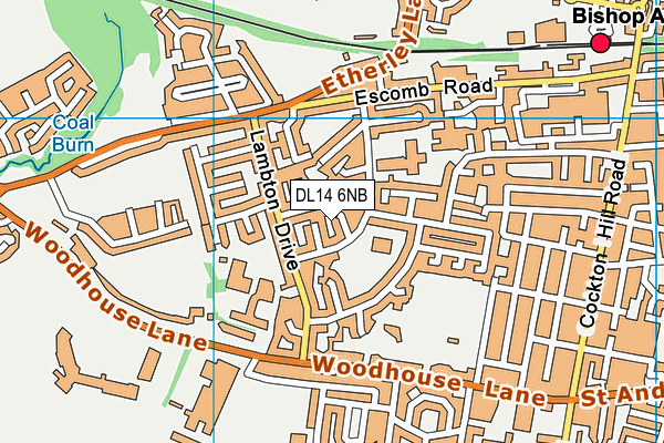 DL14 6NB map - OS VectorMap District (Ordnance Survey)