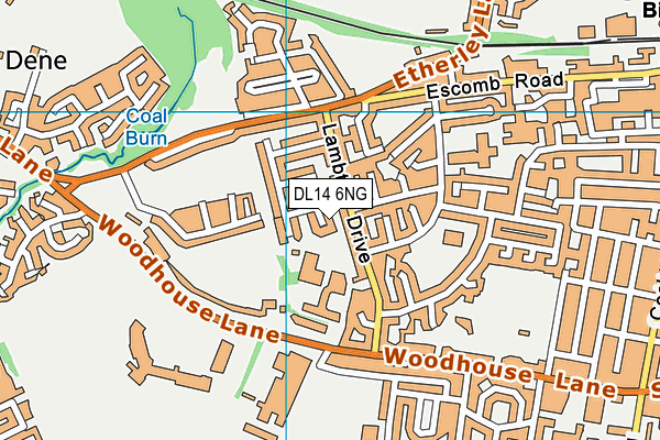 DL14 6NG map - OS VectorMap District (Ordnance Survey)